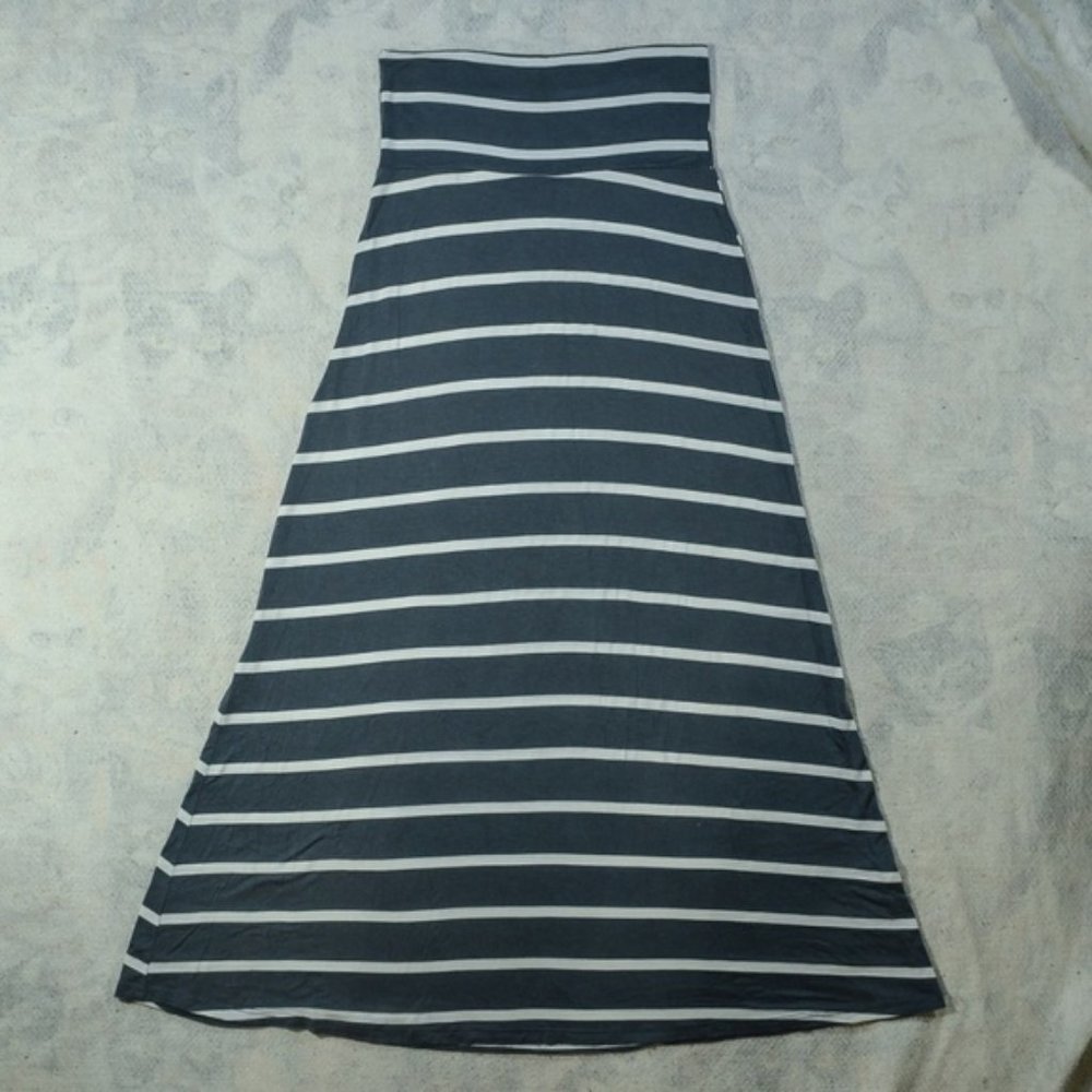 Promesa Los Angeles USA Teal Striped Dress